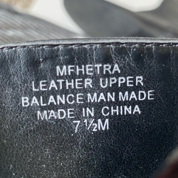 Marc Fisher Hetra Black Leather Belted Moto Ankle Boots - Picture 13 of 15